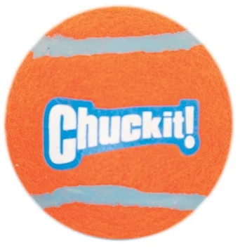 Palla da tennis per cani M, ø 6 cm, 2 pezzi, galleggiante – Chuckit! Tennis Ball - immagine 3