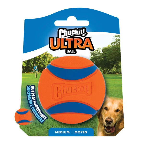 Pallina per cani in gomma M, ø 6 cm – Chuckit! Ultra Ball