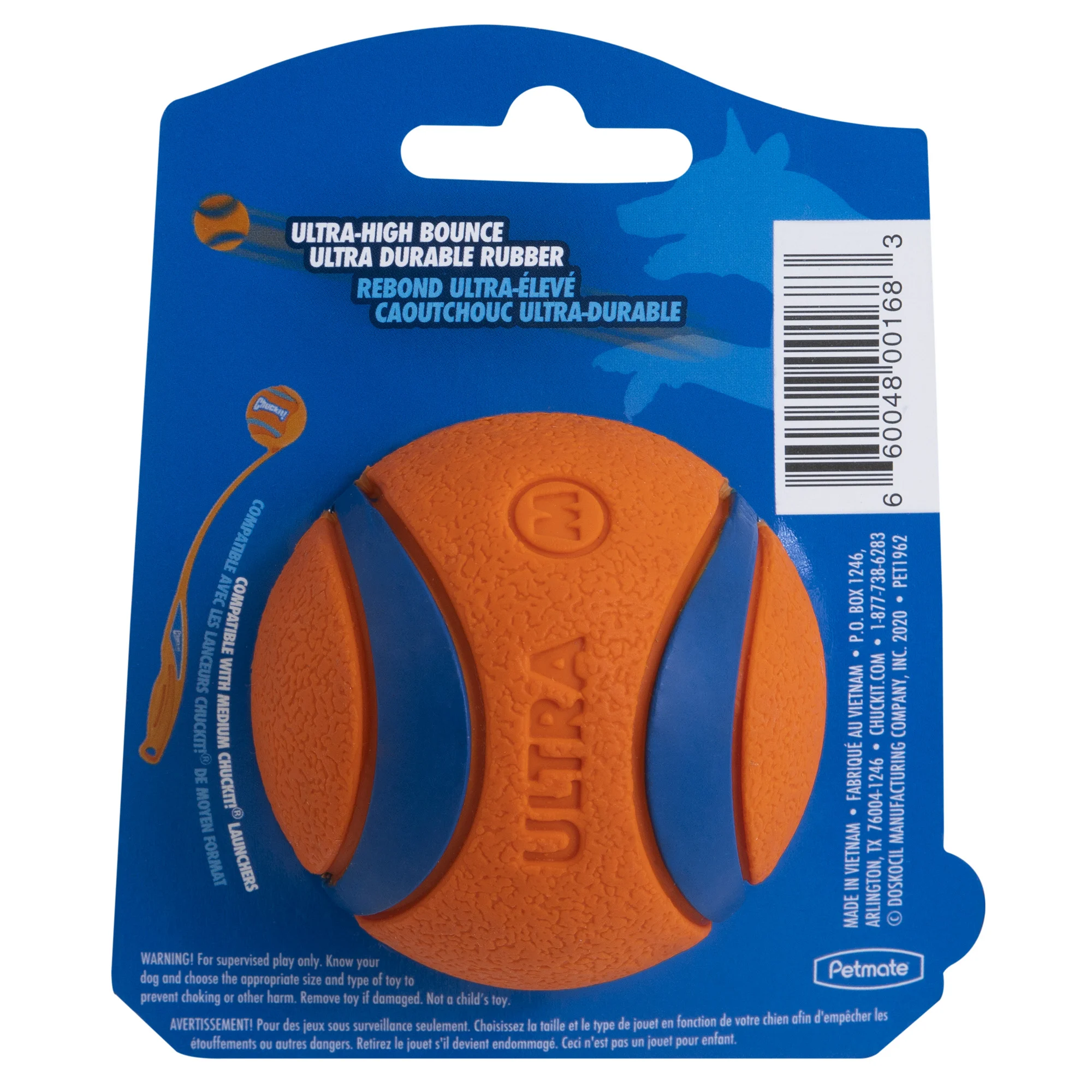 Pallina per cani in gomma M, ø 6 cm – Chuckit! Ultra Ball - immagine 2