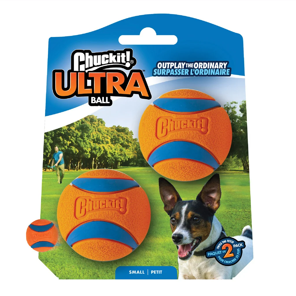 Pallina per cani in gomma S, ø 5 cm, 2 pezzi – Chuckit! Ultra Ball - immagine 1