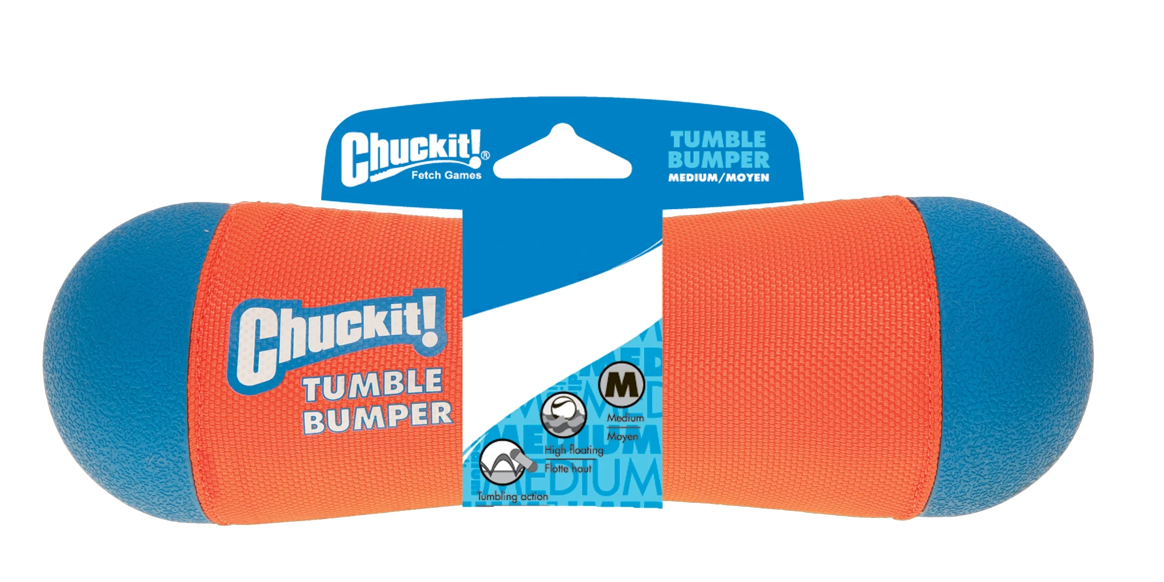 Bumper da riporto M, galleggiante, ø 6 x 21 cm – Chuckit! Tumble Bumper - immagine 1