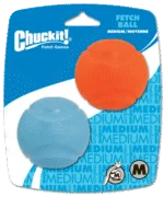 Pallina per cani in gomma, Ø 6 cm, 2 pezzi – Chuckit! Fetch Ball M