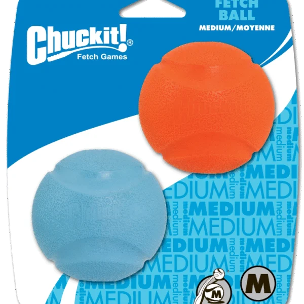 Pallina per cani in gomma, Ø 6 cm, 2 pezzi – Chuckit! Fetch Ball M