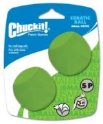 Palla per cani in gomma dalla forma angolare, S 5 cm, 2 pezzi – Chuckit! Erratic Ball