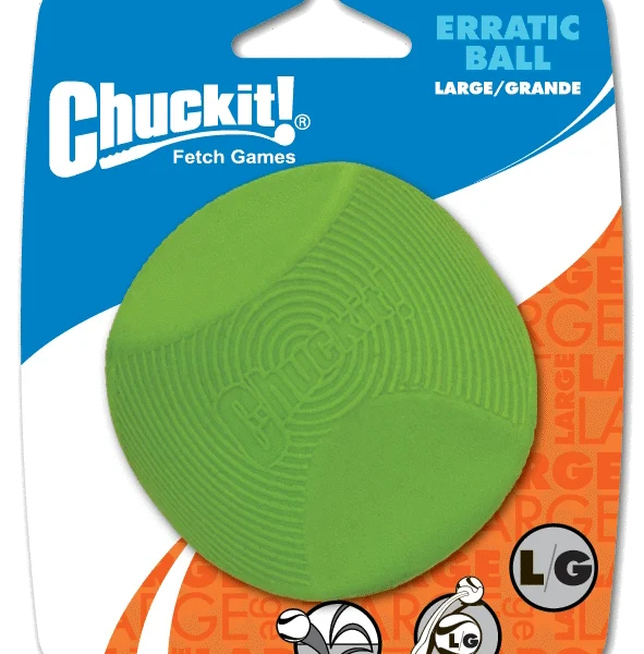 Pallina per cani in gomma dalla forma angolare, L 7 cm – Chuckit! Erratic Ball