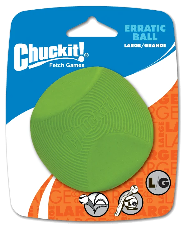 Pallina per cani in gomma dalla forma angolare, L 7 cm – Chuckit! Erratic Ball - immagine 1