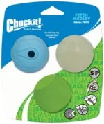 Palle per cani con luce e suono, 3 pezzi, Ø 5 cm – Chuckit! Fetch Medley S