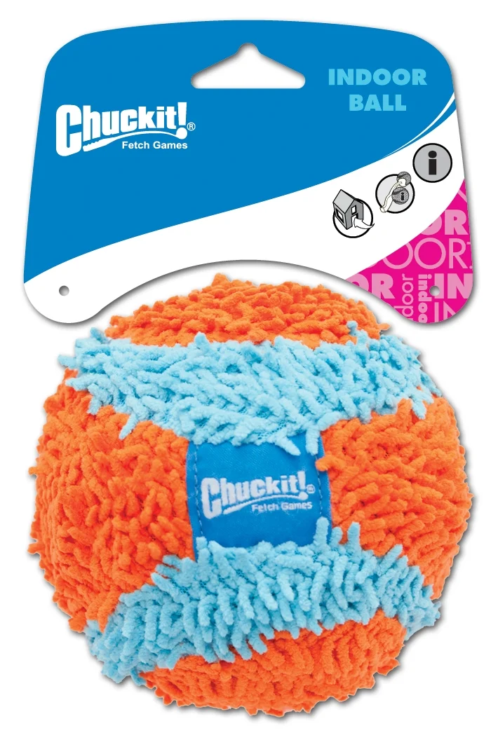 Palla per cani con rivestimento esterno in ciniglia per interni, Ø 12 cm – Chuckit! Indoor Ball - immagine 1