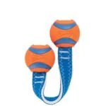 Gioco di tira e molla per cani con 2 palline da tennis e nastro di nylon, ø 5 cm – Chuckit! Ultra Duo Tug S - immagine 2