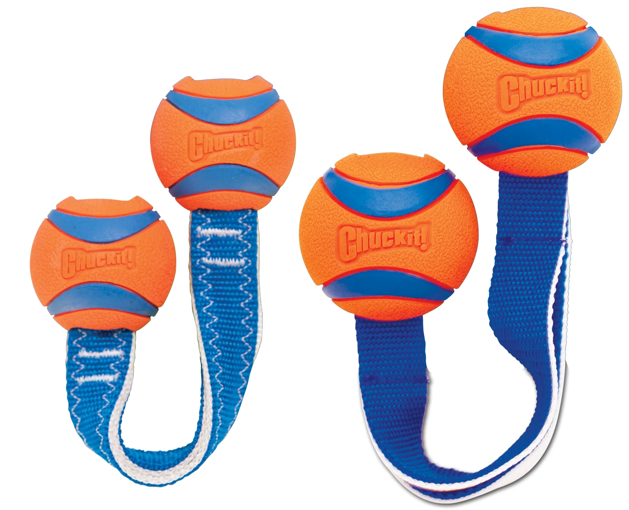 Gioco da tira e molla per cani con 2 palline da tennis e nastro di nylon, ø 6 cm – Chuckit! Ultra Duo Tug M - immagine 2
