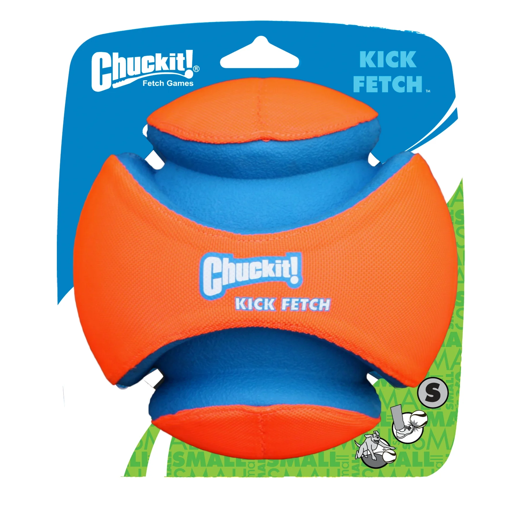 Palla da calcio per cani con scanalature in gomma, Ø 14 cm – Chuckit! Kick Fetch Dog S - immagine 1