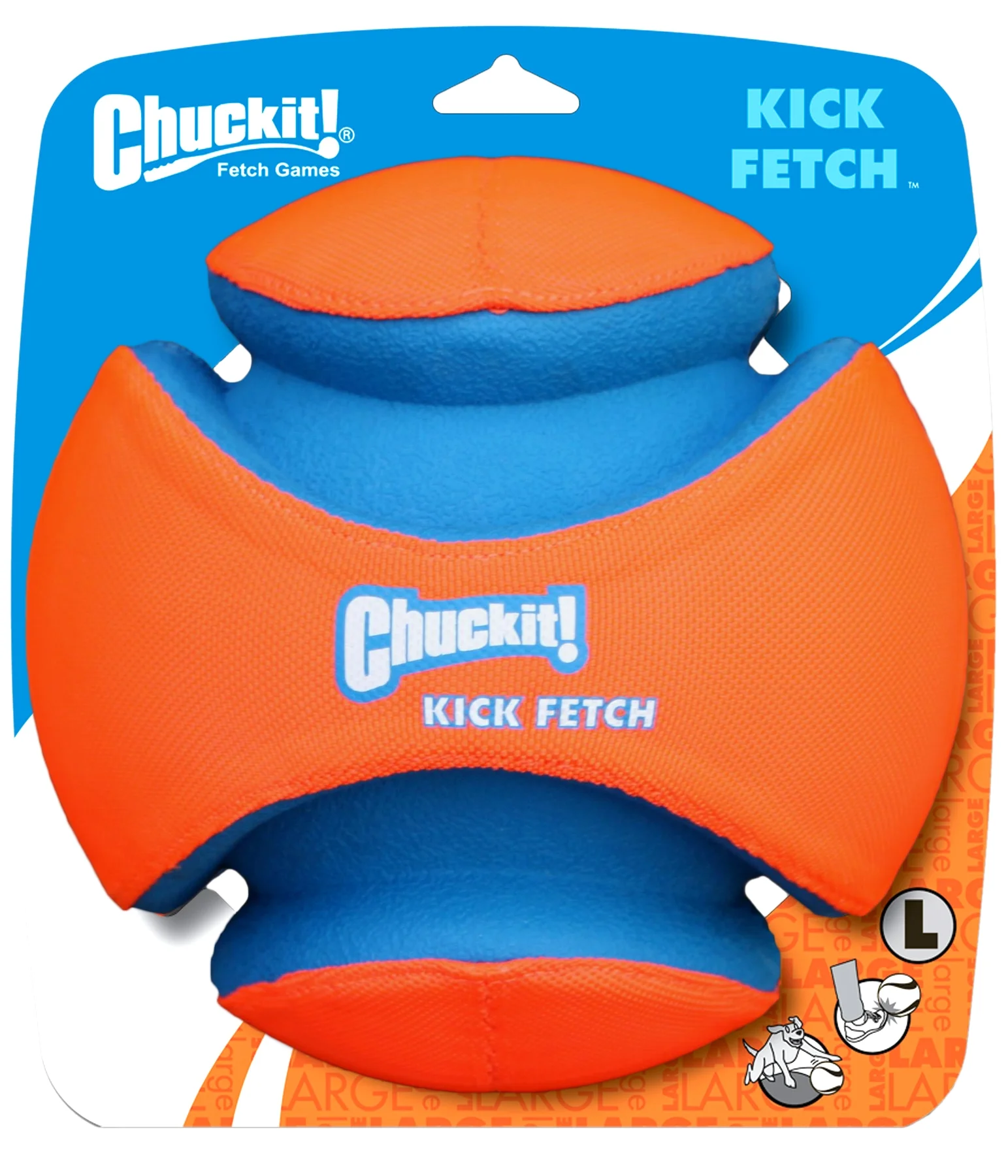 Pallone per cani con scanalature in gomma, Ø 19 cm – Chuckit! Kick Fetch Dog L - immagine 1