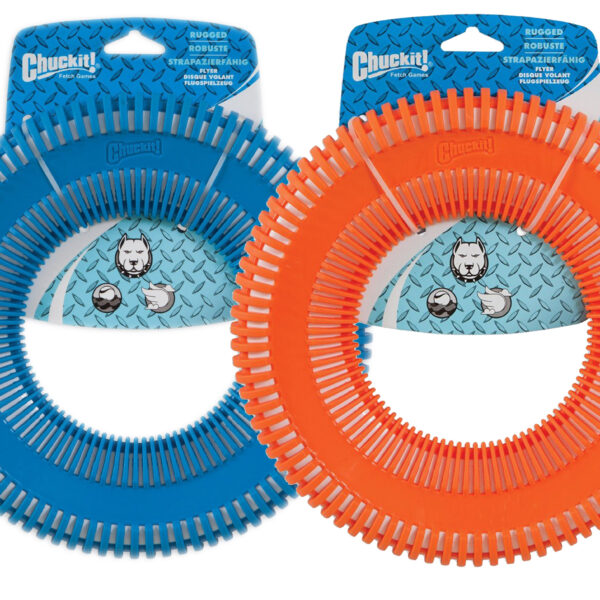Frisbee per cani con rivestimento esterno in gomma, galleggiante – Chuckit! Rugged Flyer L