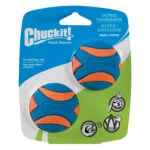 Palline per cani in gomma con squeaker S, ø 5 cm, 2 pezzi – Chuckit! Ultra Squeaker Ball