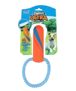 Gioco da tiro per cani con corda, galleggiante, 17 cm, ø 6 cm – Chuckit! Ultra Bumper Tug