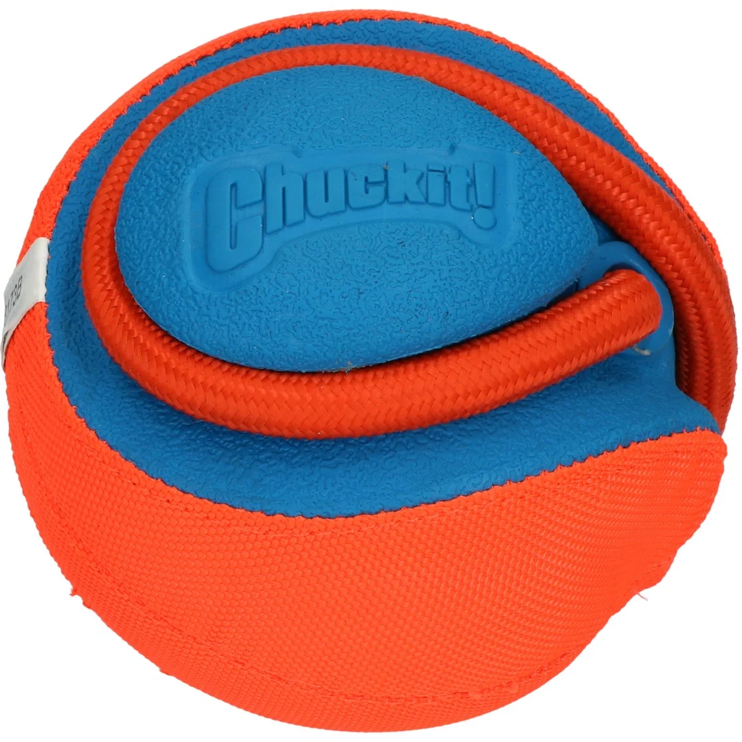 Palla per cani con corda e manico, galleggiante, ø 13 cm – Chuckit! Rope Fetch - immagine 2