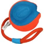 Palla per cani con corda e manico, galleggiante, ø 13 cm – Chuckit! Rope Fetch - immagine 3