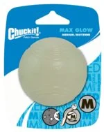 Palla in gomma per cani luminosa, Ø 6 cm – Chuckit! Max Glow M