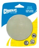 Palla per cani in gomma luminosa, Ø 9 cm – Chuckit! Max Glow XL
