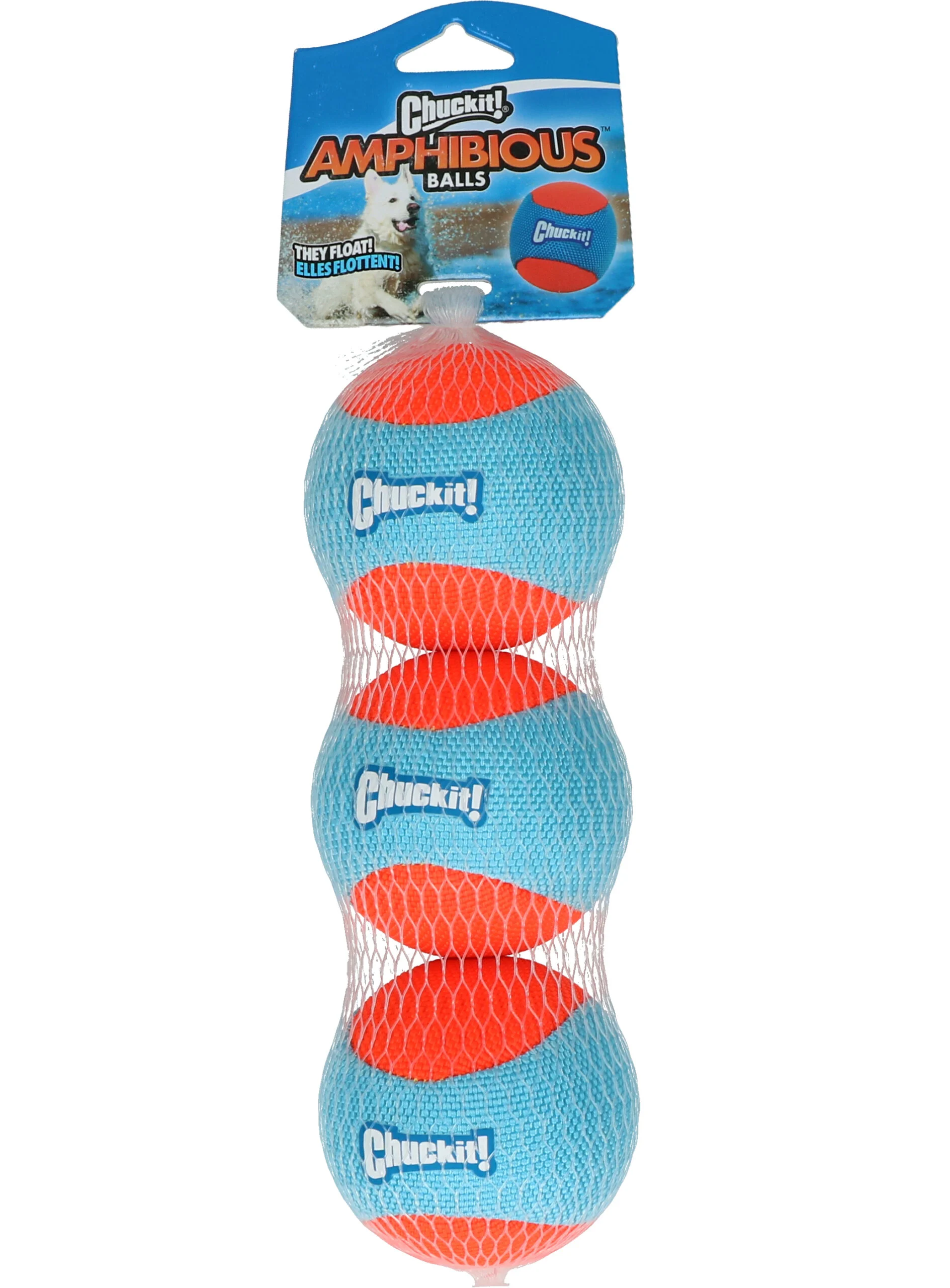 Palline galleggianti per cani da 6 cm, 3 pezzi – Chuckit! Amphibious Fetch Balls - immagine 1