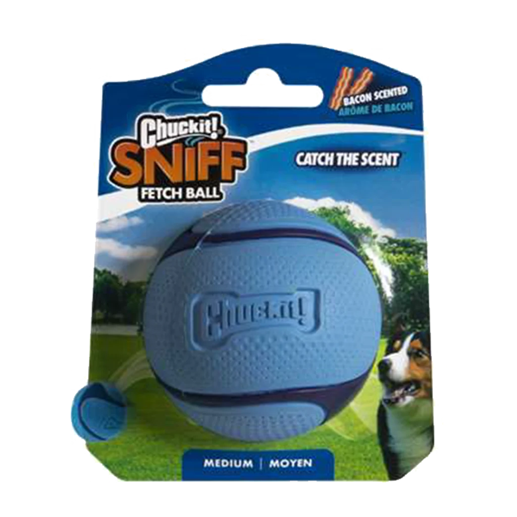 Palla per cani all’odore di bacon – Chuckit! Sniff Fetch Ball Bacon M - immagine 1