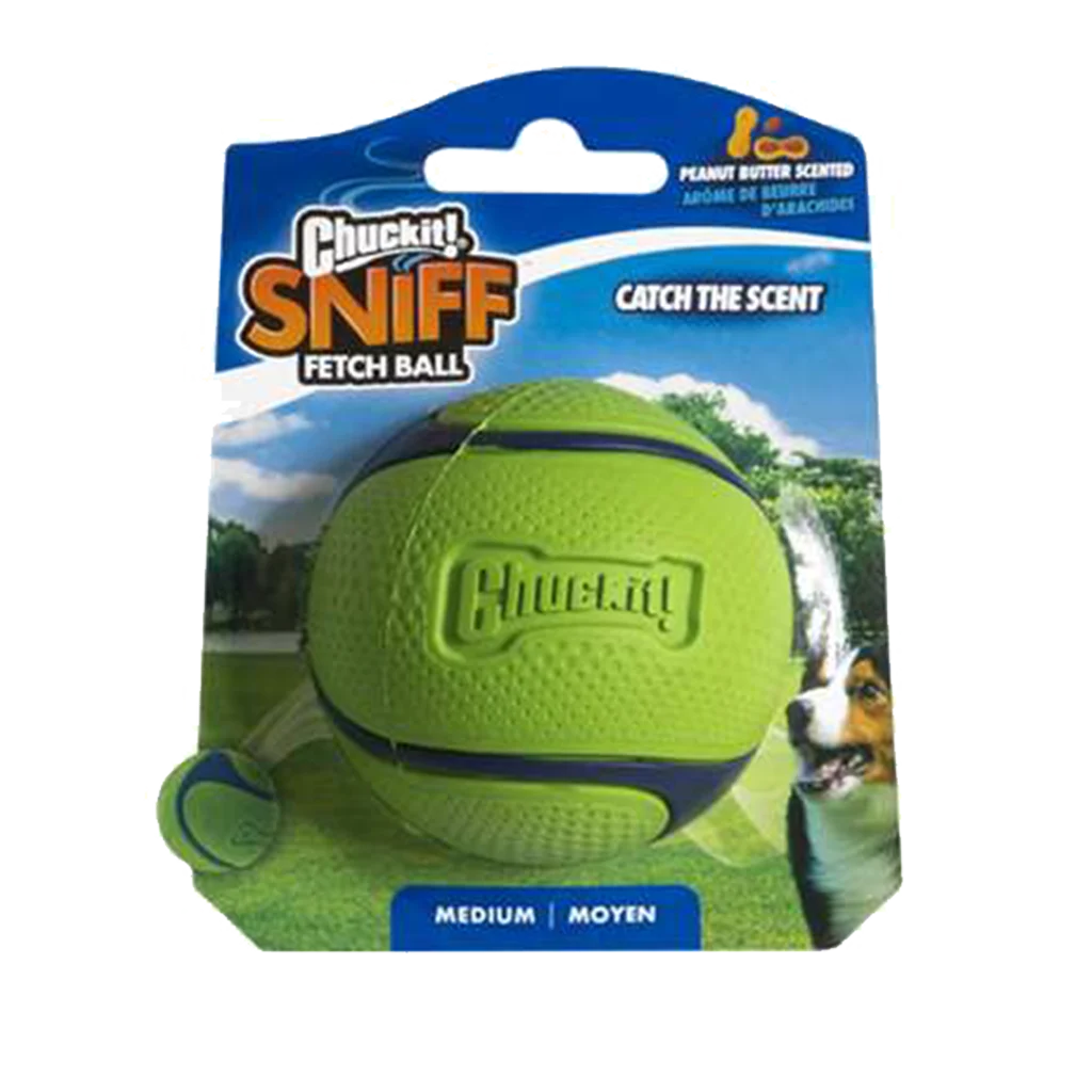 Pallina per cani al profumo di burro di arachidi – Chuckit! Sniff Fetch Ball Peanut Butter M - immagine 1