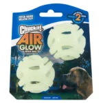 Pallina luminosa per cani M, galleggiante, 6 cm, 2 pezzi – Chuckit! Air Glow Fetch Ball