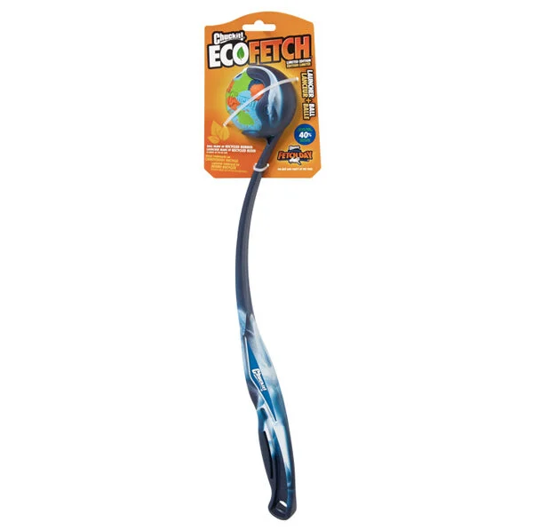 Lancia palline con pallina e impugnatura ergonomica, 45,7 cm – Chuckit! Eco Fetch Launcher + Ball