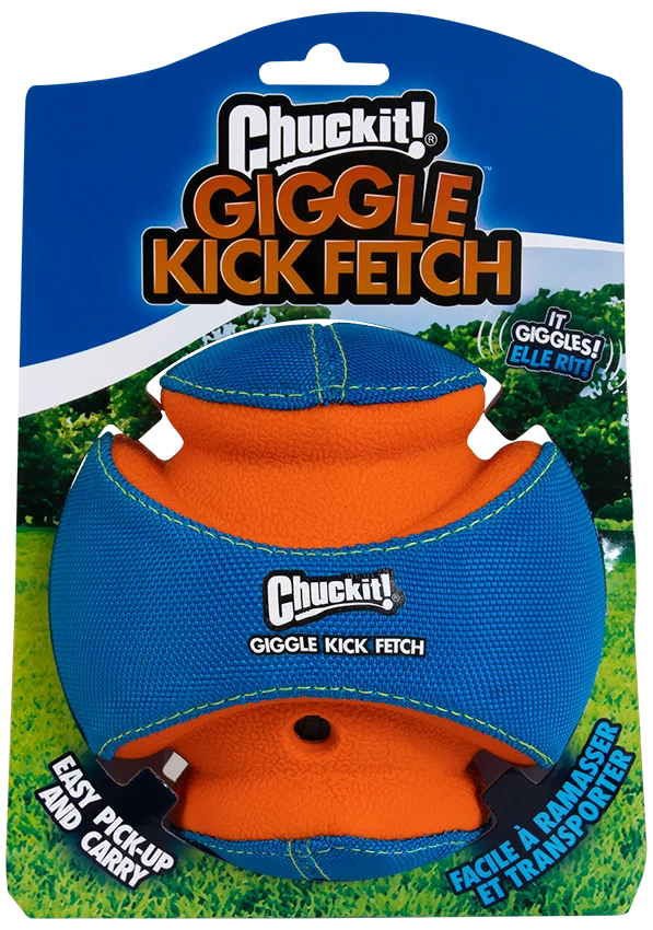 Pallina per cani con suono e zone in gomma da mordere, Ø 14 cm – Chuckit! Giggle Kick Fetch - immagine 1