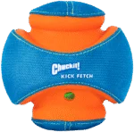 Pallina per cani con suono e zone in gomma da mordere, Ø 14 cm – Chuckit! Giggle Kick Fetch - immagine 2