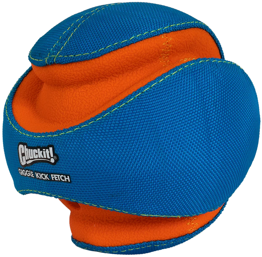 Pallina per cani con suono e zone in gomma da mordere, Ø 14 cm – Chuckit! Giggle Kick Fetch - immagine 3