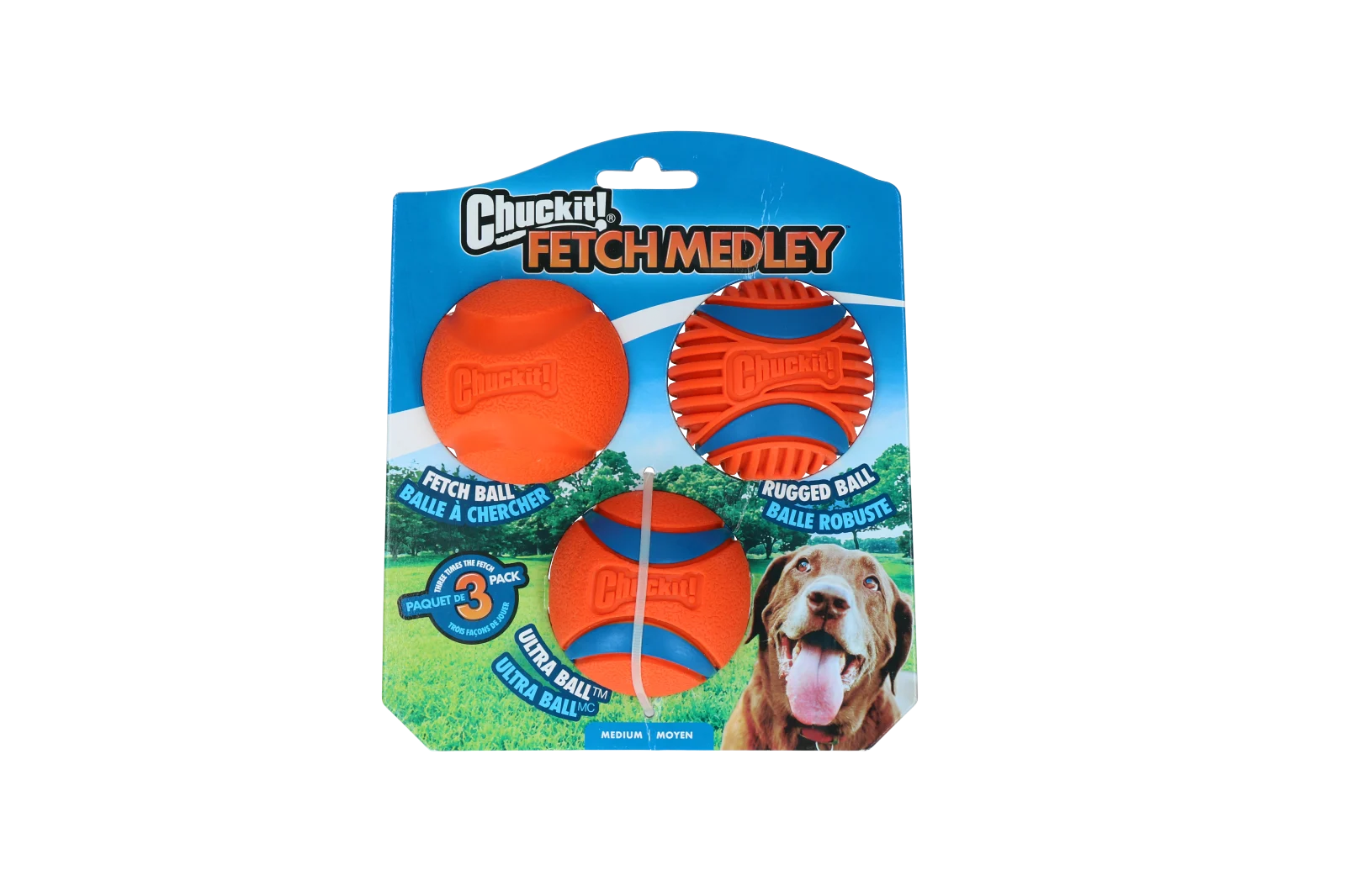 Palline da riporto per cani, 3 pezzi, Ø 6 cm – Chuckit! Fetch Medley Gen 3 - immagine 1