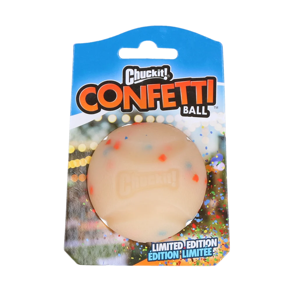 Pallina per cani in gomma, rimbalzante, M 6 cm – Chuckit! Confetti Ball - immagine 1
