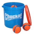 Set di palline per cani con secchio e fori di drenaggio, 8 palline M – Chuckit! Bucket - immagine 2