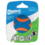Pallina per cani in gomma con squeaker S, ø 5 cm, 1 pezzo – Chuckit! Ultra Squeaker Ball
