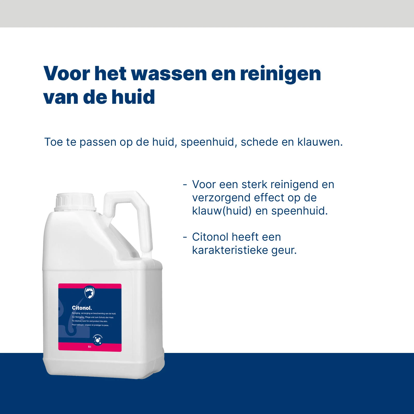 Detergente per la cute dei capezzoli e gli unghioni, 5 l – Excellent Citonol - immagine 2