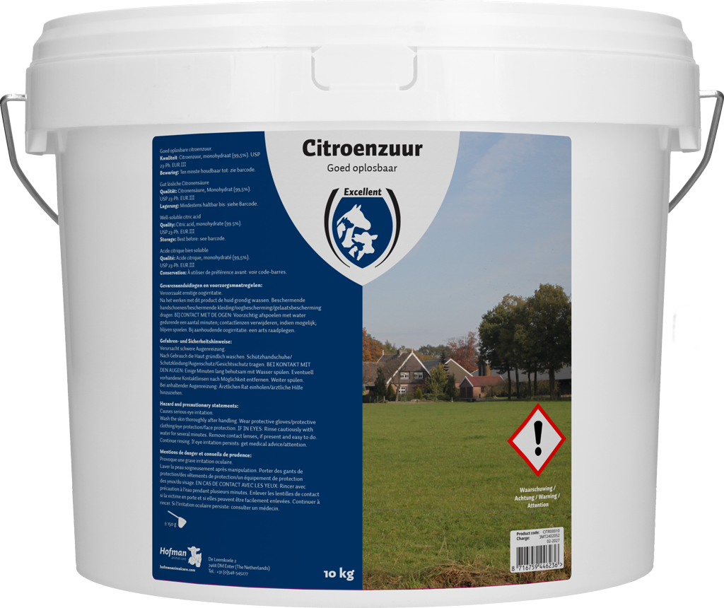 Citroenzuur voor Reiniging, 10 kg – Excellent Citroenzuur Acido citrico per la pulizia, 10 kg – Excellent Acido Citrico