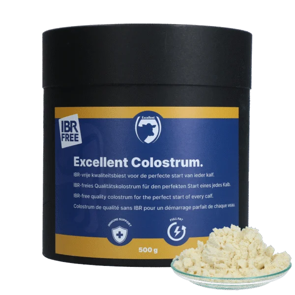 Colostro per vitelli, esente da IBR, 500 g – Excellent Colostrum
