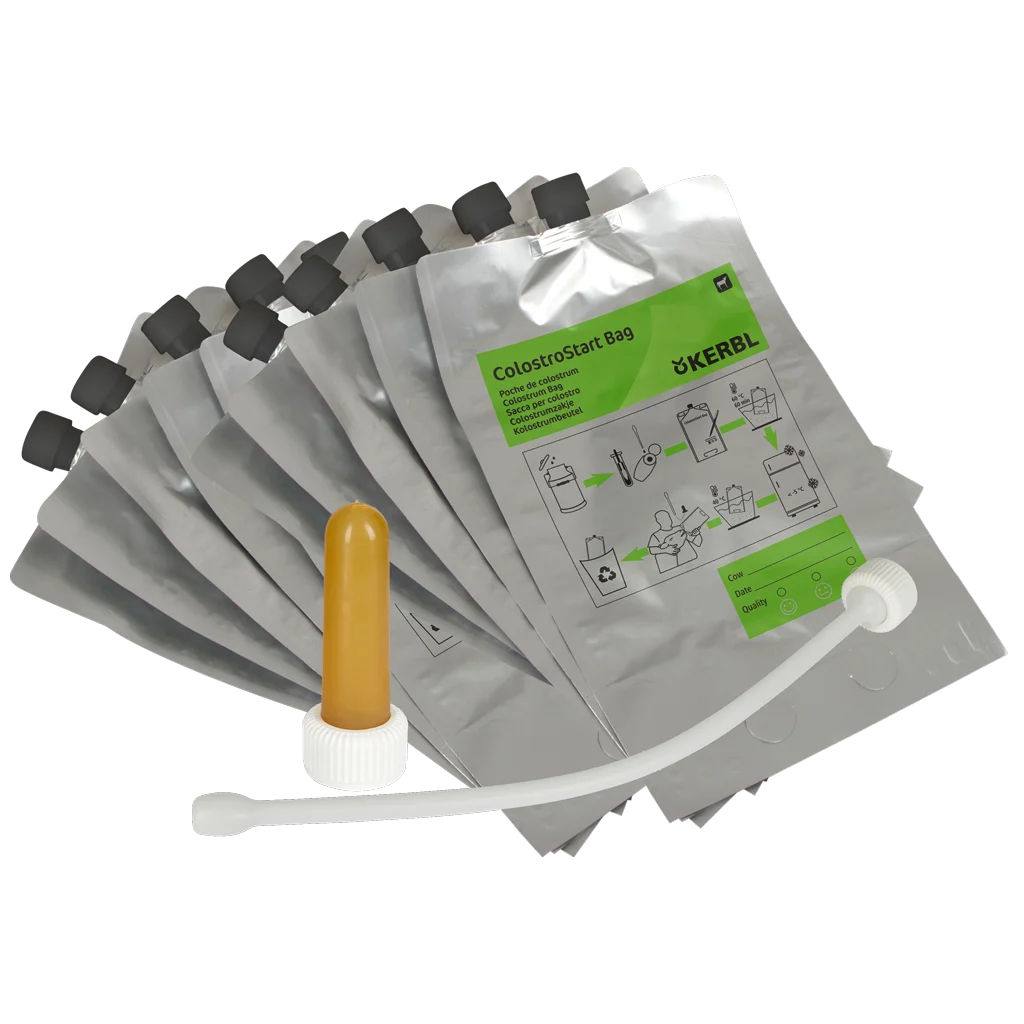 Set per la conservazione del colostro con sacche in alluminio da 4 l – Kerbl ColostroStartSET 10 - immagine 1