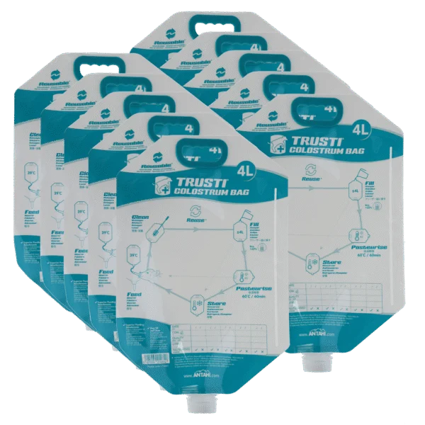 Sacco per colostro per vitelli, riutilizzabile, 4 l, 10 pezzi – Antahi Trusti Colostrum Bag