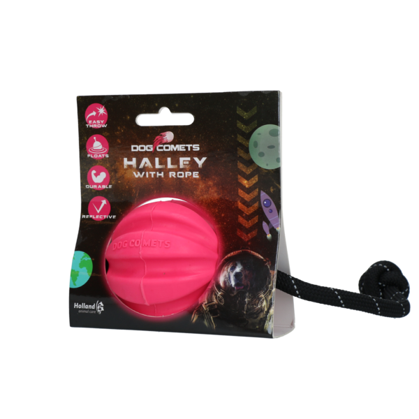 Gioco per cani con corda, rosa – Dog Comets Halley