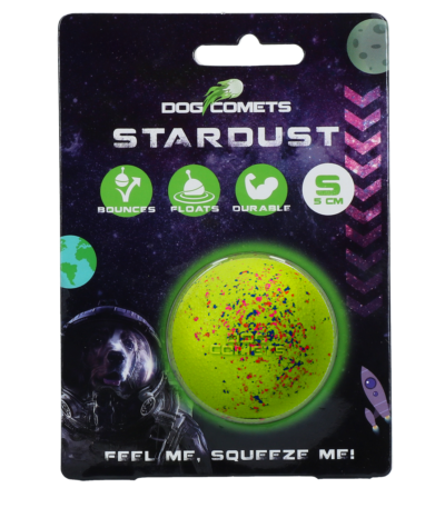 Pallina per cani in gomma S, 5 cm, verde – Dog Comets Stardust