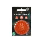 Palla per cani con punte e squeaker, S 5 cm, arancione – Dog Comets Exoplanet