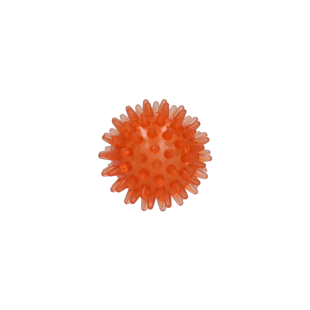Palla per cani con punte e squeaker, S 5 cm, arancione – Dog Comets Exoplanet - immagine 2