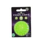 Palla per cani con punte e squeaker, S 5 cm, verde – Dog Comets Exoplanet