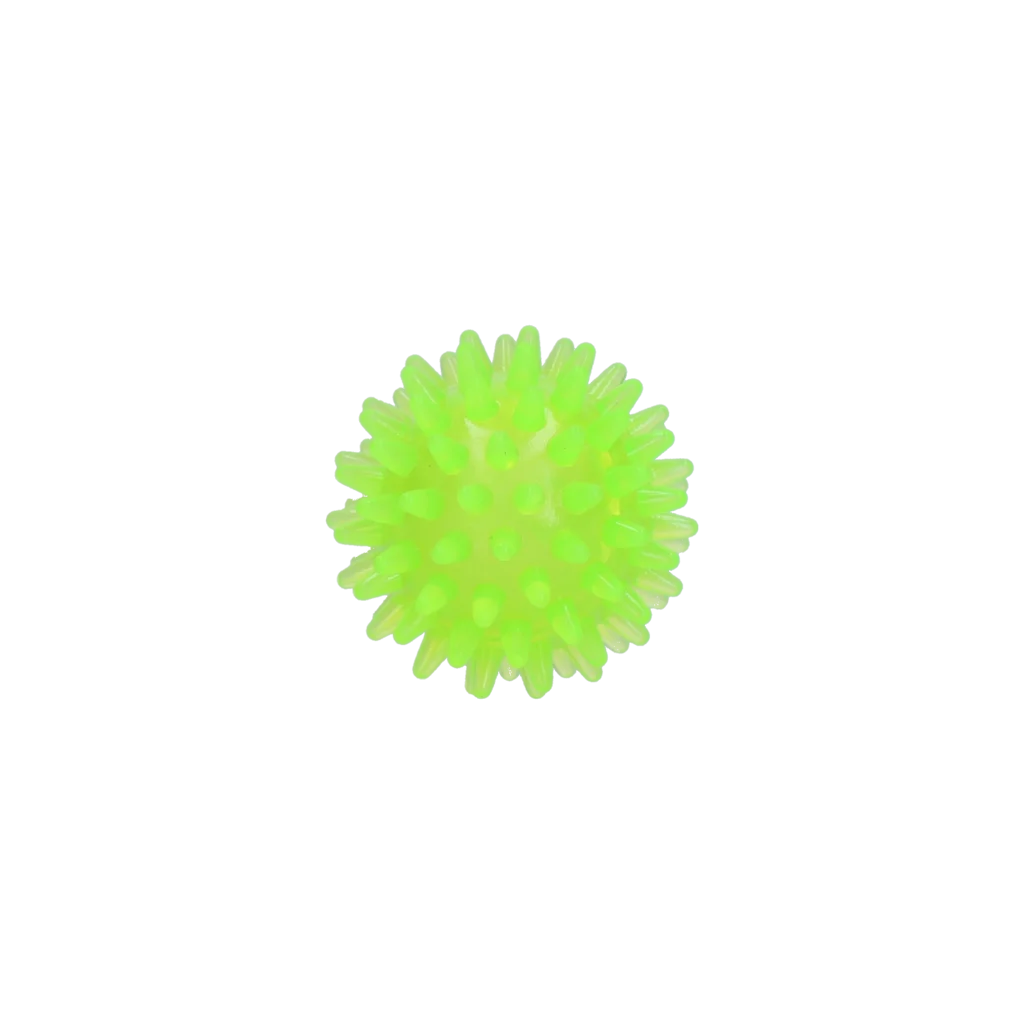 Palla per cani con punte e squeaker, S 5 cm, verde – Dog Comets Exoplanet - immagine 2