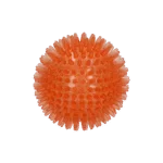 Palla per cani con punte e squeaker, M 8 cm, arancione – Dog Comets Exoplanet - immagine 2