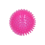 Palla per cani con spuntoni e squeaker, M 8 cm, rosa – Dog Comets Exoplanet - immagine 2