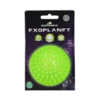 Palla per cani con punte e squeaker, M 8 cm, verde – Dog Comets Exoplanet