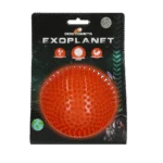 Palla riccio per cani con squeaker, arancione L, 10,5 cm – Dog Comets Exoplanet